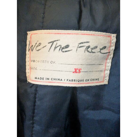 Free People Bomber Blue & Floral Jacket | XS| Zip Up - Picture 13 of 16